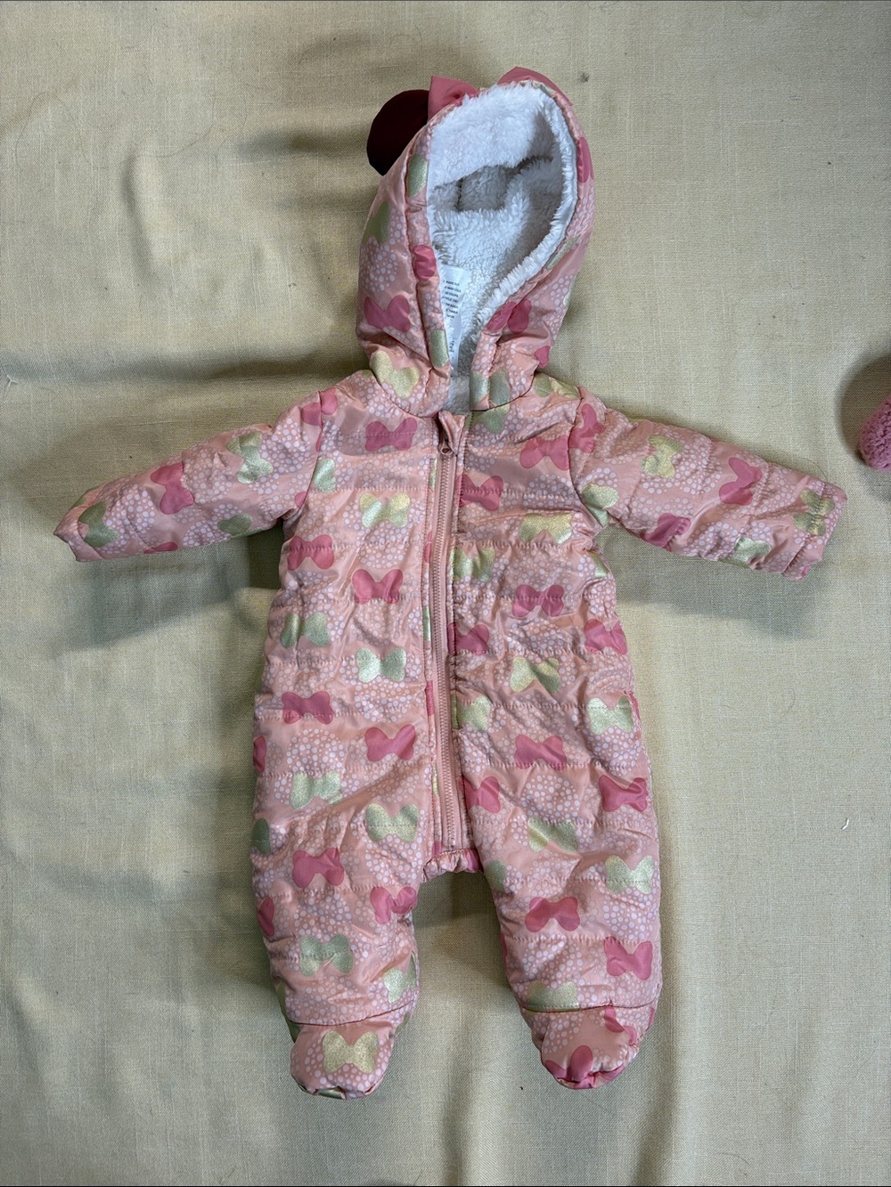 Lot of 2- Fleece-Lined Footed One-Piece